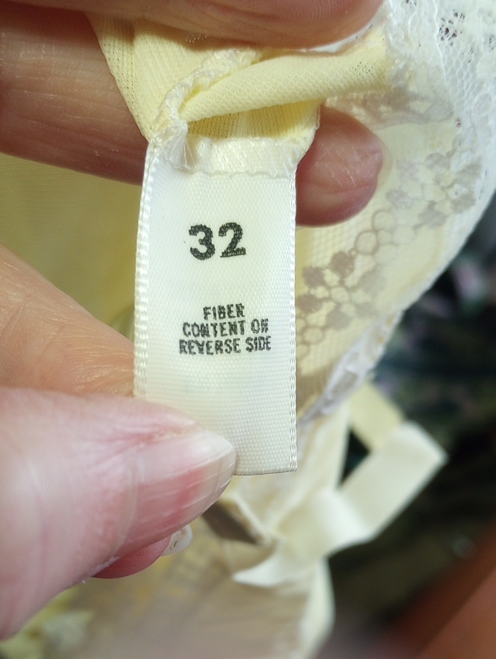 NWOT Yellow Nylon & White Lace Divided Slip w/ Snap Crotch & Adjustable Straps - Picture 6 of 7